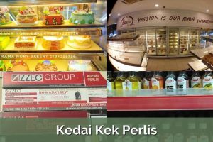 Kedai kek di Kangar, Malaysia